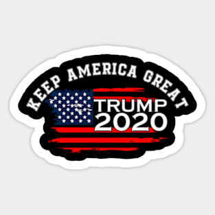 Keep America Trump 2020 Election Usa Flag Donald Sticker